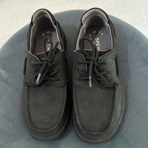 Boys Sperry Top-Sider Black Dress Shoes Size 2M